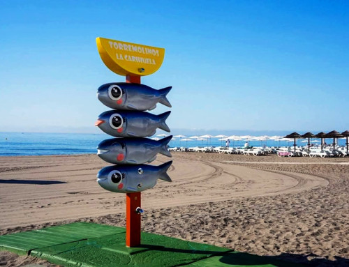 Ducha playera con espeto de sardinas (Ayto. Torremolinos)